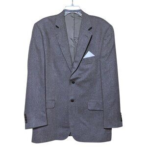 Vito Rufolo Silk Wool Jacket 42L Blazer Sport Coat Tweed Lanificio di Pray Italy